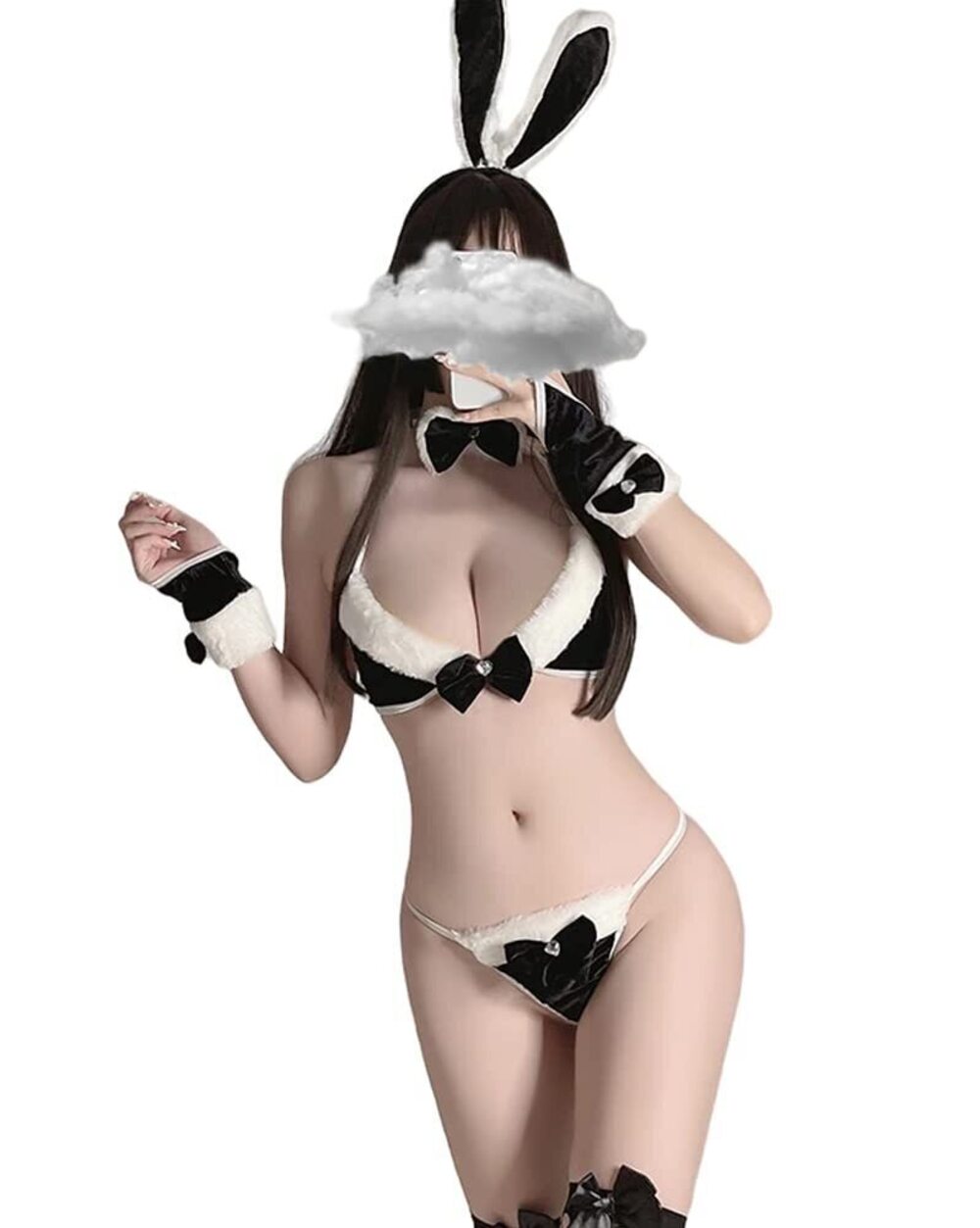 7310 Japanese Lolita Underwear Sexy Bunny Cosplay Lingerie Costume Set